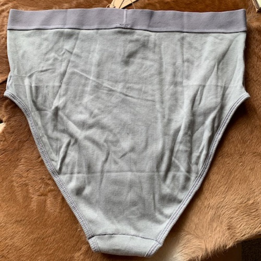 NWT SKIMS COTTON RIB BRIEF - PACIFIC